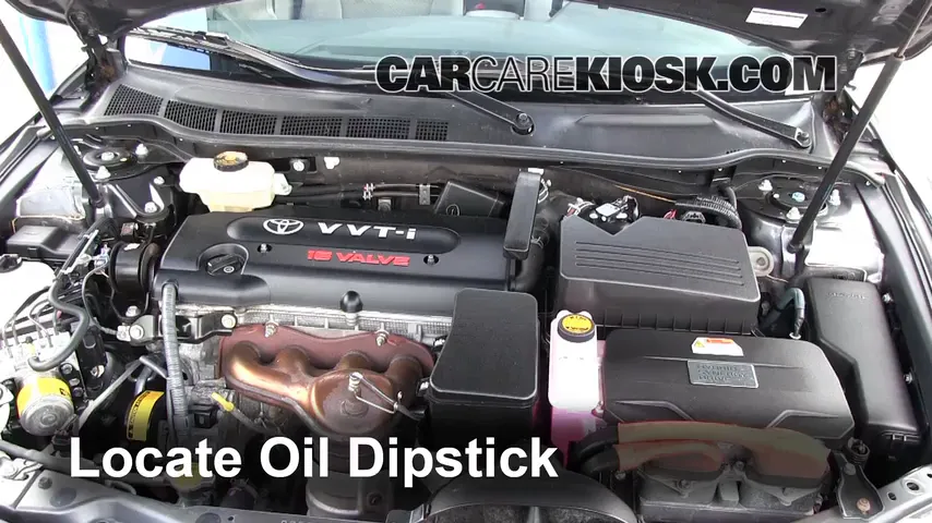 2009 Toyota Camry Hybrid 2.4L 4 Cyl. Oil Check Oil Level